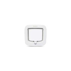 PetSafe Manual-Locking Cat Flap with Easy Install, White, 4 Way Manual Lock, Exclusive Entry, For Cats Up to 7 kg, Energy Efficient