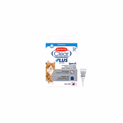 Bob Martin Clear Plus | Spot On Flea Treatment for Cats & Ferrets | Instantly Kills Fleas, Ticks, Lice & Flea Eggs (3 Pipette ...