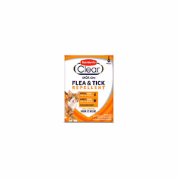 Bob Martin Clear | Spot On Flea & Tick Repellent for Cats and Kittens | Pesticide Free | Clinically Proven Protection (6 Pipe ...