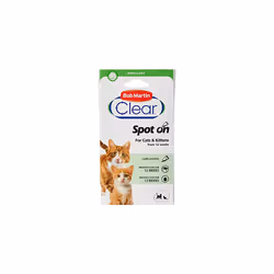 Bob Martin Clear Flea and Tick Spot On for Cats & Kittens From 12 Weeks