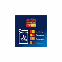 Felix As Good As It Looks Doubly Delicious Senior Cat Food Meat, 12 x 100g