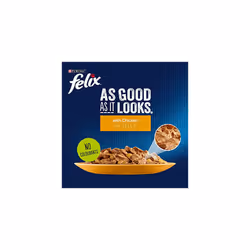 Felix As Good As It Looks Cat Pouches Chicken in Jelly, 20 x 100g