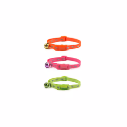 Ancol Hi-Vis Safety Kitten Collar, Neon Pink
