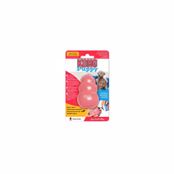 KONG - Puppy Toy Natural Teething Rubber - Fun to Chew, Chase & Fetch (Colour May Vary) - For Small Puppies