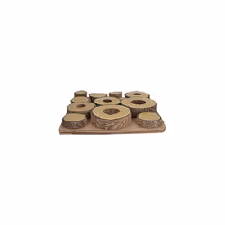 Rosewood Maze-a-Log Treat Challenge for Rabbits and Guinea Pigs, transparent