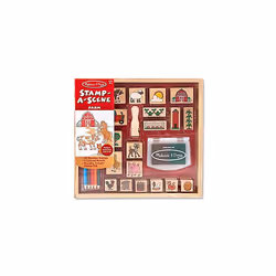 Melissa & Doug 18592 Stamp A Scene Farm | Arts & Crafts | Stamp Sets & Stencils | 4+ | Gift for Boy or Girl, Multicolor, One ...