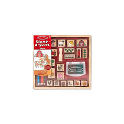 Melissa & Doug 18592 Stamp A Scene Farm | Arts & Crafts | Stamp Sets & Stencils | 4+ | Gift for Boy or Girl, Multicolor, One Size