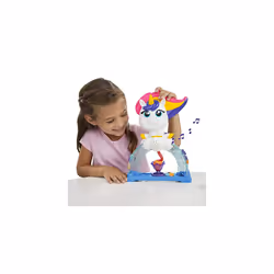 Play-Doh Tootie The Unicorn Ice Cream Set with 3 Non-Toxic Colors Featuring Color Swirl Compound