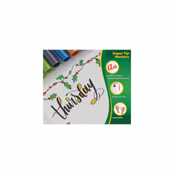 CRAYOLA SuperTips Washable Felt Tip Colouring Pens (Pack of 24)