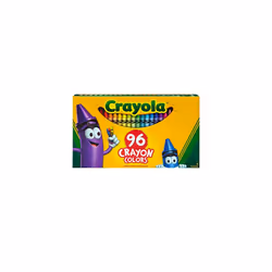 Crayola; Crayons; Art Tools; 96 ct.; Durable, Long-Lasting Colors, Built-in Sharpener