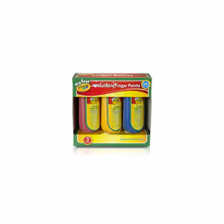 My First Crayola/Mini Kids Washable Finger Paint, Pack of 3, multicoloured, 81-8108