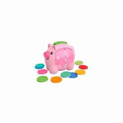 Fisher-Price GJC68 Laugh & Learn Count & Rumble Piggy Bank, Musical Baby Toy, Multicolour