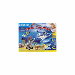 PLAYMOBIL Advent Calendar 70776 Bathtime Fun Police Diving Mission, For ages 4+