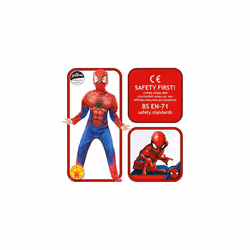 Rubie's Official Marvel Spider-Man, Deluxe Child Costume - Small Age 3-4, Height 104 cm, Red