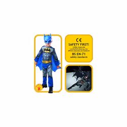 Rubie's Official Batman Comic Child's Classic Costume, Superhero Fancy Dress, Child's Size Small Age 3-4, Height 104 cm