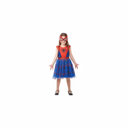 Rubie's Official Marvel Spider-Girl Deluxe Child's Costume, Superhero Fancy Dress, Child's Size Large Age 7-8, Height 128 cm