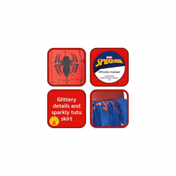 Rubie's Official Marvel Spider-Girl Deluxe Child's Costume, Superhero Fancy Dress, Child's Size Large Age 7-8, Height 128 cm