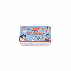 KandyToys 160 Piece Classic Glass Marbles in a Vintage Storage / Gift Tin