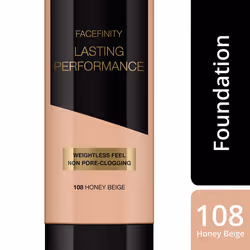 Max Factor Lasting Performance Long-Lasting Liquid Foundation - 108 Honey Beige, 35 ml