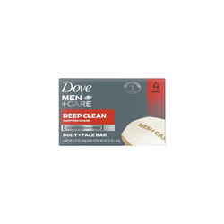 Dove Men Deep Clean Bar Soap - 4 pk.