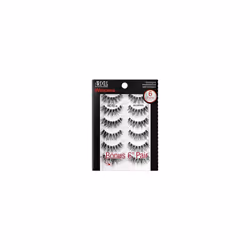 Ardell False Eyelashes Wispies 6 Pack Multipack Black Medium Volume Long Length Rounded Lash Style Crisscross Feathering Curl ...