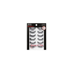 Ardell False Eyelashes Wispies 6 Pack Multipack Black Medium Volume Long Length Rounded Lash Style Crisscross Feathering Curl Invisiband Comfortable