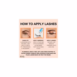 Ardell False Eyelashes Naked Lash 420 Black Light Airy Super Soft Comfortable Invisiband Light Criss-Crossing Short Length Natural Look Vegan-Friendly