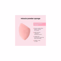 REAL TECHNIQUES New Foam Technology 2 Pack Miracle Powder Sponge for Even Powder Application,1994M