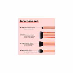 Real Techniques Face Base Makeup Brush Kit, For Concealer, Foundation, & Contour, Works With Liquid, Cream & Powder Products, Staples For Blending &