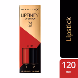 Max Factor Lipfinity Long-Lasting Two Step Lipstick - 120 Hot, 4.2g