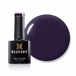 Bluesky Gel Nail Polish, Dark Dhalia 80559, Dark, Eggplant, Purple, Long Lasting, Chip Resistant, 10 ml (Requires Drying Unde ...