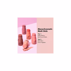 e.l.f., Monochromatic Multi-Stick Blush, Creamy, Lightweight, Versatile, Luxurious, Adds Shimmer, Easy To Use On The Go, Blends Effortlessly,