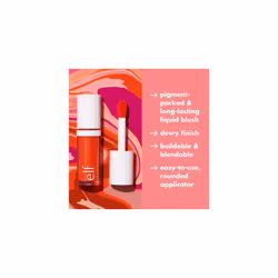 e.l.f. Camo Liquid Blush, Long-Lasting Liquid Blush For High-Pigment Colour, Creates A Soft, Dewy Finish, Vegan & Cruelty-Free, Pinky Promise