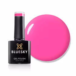 Bluesky Gel Nail Polish, Cherise Neon06, Bright, Colour, Hot, Neon, Pink, Long Lasting, Chip Resistant, 10 ml (Requires Dryin ...
