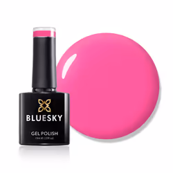 Bluesky Gel Nail Polish, Peachy Pink Neon14, 10 ml Bright, Colour, Hot, Pink, Long Lasting, Chip Resistant, 10 ml (Requires D ...