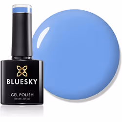Bluesky Gel Nail Polish, Blue Iris A101, Blue, Light, Sky, Long Lasting, Chip Resistant, 10 ml (Requires Drying Under UV LED ...