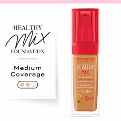 Bourjois Healthy Mix Anti-Fatigue Medium Coverage Liquid Foundation 58 Caramel, 30ml