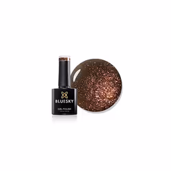 Bluesky Gel Nail Polish, Frosty Chocolate Jq11, Brown, Chocolate, Dark, Glitter, Long Lasting, Chip Resistant, 10 ml (Require ...