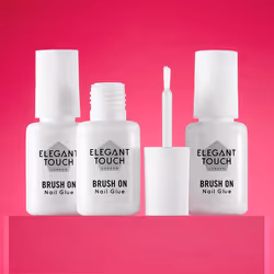 Elegant Touch Brush On Nail Glue Clear 6ml
