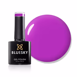 Bluesky Gel Nail Polish, Purple Pleasure Neon28, Long Lasting, Chip Resistant, 10 ml (Requires Drying Under UV LED Lamp)