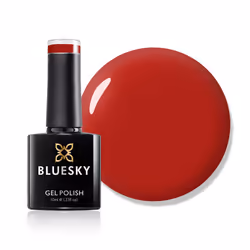 Bluesky Gel Nail Polish, Red Pastel A019, Bright, Red, Scarlet, Long Lasting, Chip Resistant, 10 ml (Requires Drying Under UV ...