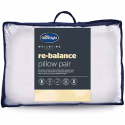 rebalance pillos 2pack Crafted with Carbon Thread to Facilitate a Deeper Undisturbed Sleep Medium Support for Back and Side S ...