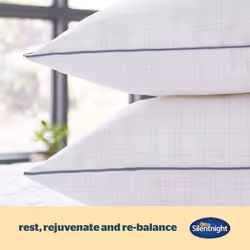 rebalance pillos 2pack Crafted with Carbon Thread to Facilitate a Deeper Undisturbed Sleep Medium Support for Back and Side Sleepers