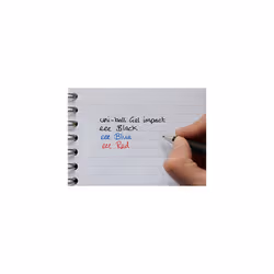 Uni-Ball UM-153S Signo Impact Gel Pens, Red Gel, 1mm Rubber Nib (Pack of 12)