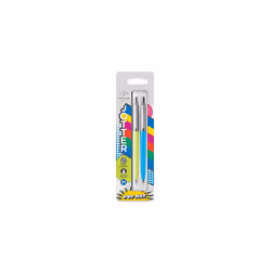 Parker Jotter Originals Ballpoint Pens | Pop Art Collection | Lime and Sky Blue with Chrome Trims | Medium Point | Blue Ink | 2 Count
