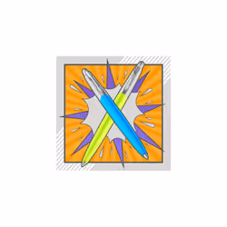Parker Jotter Originals Ballpoint Pens | Pop Art Collection | Lime and Sky Blue with Chrome Trims | Medium Point | Blue Ink | 2 Count