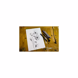uni-ball PIN Fineliners, Black Fine Tipped Writing Pens, Water and Fade-Resistant Ink, Ideal for Architects, Sketching, Scrapbooking, Outlining, Art,