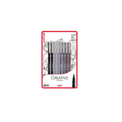 uni-ball PIN Fineliners, Black Fine Tipped Writing Pens, Water and Fade-Resistant Ink, Ideal for Architects, Sketching, Scrapbooking, Outlining, Art,