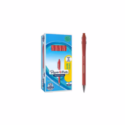 Paper Mate Flexgrip Ultra Retractable Ballpoint Pens, Medium Point (1.0mm), Red, 12 Count