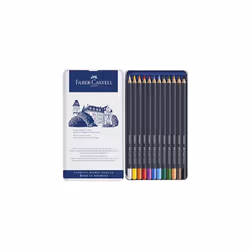 Faber-Castell Creative Studio, Goldfaber, Colour Pencil Set, Multicoloured, Tin Of 12